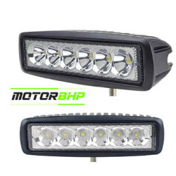 Universal Car 6 LED White Fog AUX Light  Universal Car 6 LED White Fog AUX Light