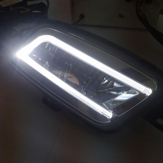 Ford New Endeavour Front LED DRL Fog Light with Indicator