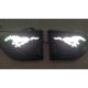 Ford Endeavour New Side Fender LED DRL Light Mustang Logo with Carbon Graphite Texture