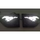 Ford Endeavour New Side Fender LED DRL Light Mustang Logo with Carbon Graphite Texture