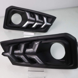 Honda Amaze New 2018 Front LED DRL Light With Matrix Turn Signal Honda Amaze New 2018 Front LED DRL Light With Matrix Turn Signal