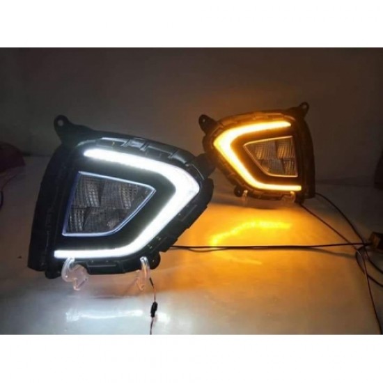 Hyundai Creta 2018 Facelift Front LED DRL With Fog Light