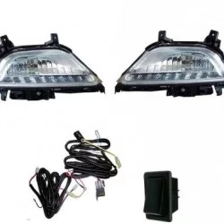 Hyundai Elite i20 Old Front LED DRL Lights With Fog Light