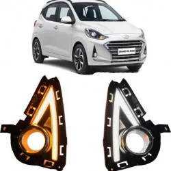 Hyundai Grand i10 Nios Front LED DRL Lights With Fog Light