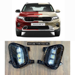 Kia Sonet 3 Lenses LED Front DRL Fog Light with Matrix Turn Indicator  Kia Sonet 3 Lenses LED Front DRL Fog Light with Matrix Turn Indicator