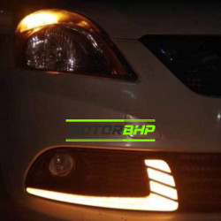 Maruti Suzuki Dzire Front LED DRL with Turn Indicator (2015-2017) Maruti Suzuki Dzire Front LED DRL with Turn Indicator (2015-2017)