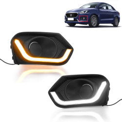 Maruti Suzuki Dzire 2017 LED Front DRL Lights With Matrix Turn Indicator