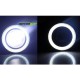 Universal Car Fog Light Angel Eye LED DRL Projector Light