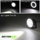 Universal Car Fog Light Angel Eye LED DRL Projector Light