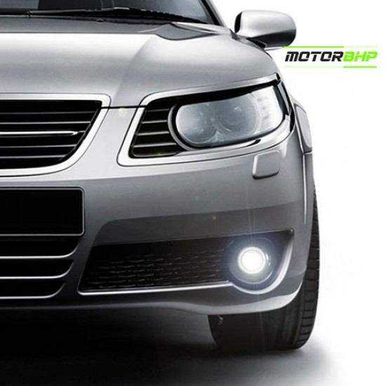 Universal Car Fog Light Angel Eye LED DRL Projector Light