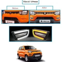  Maruti Suzuki SPresso Front LED DRL Light with Matrix Turn Signal 