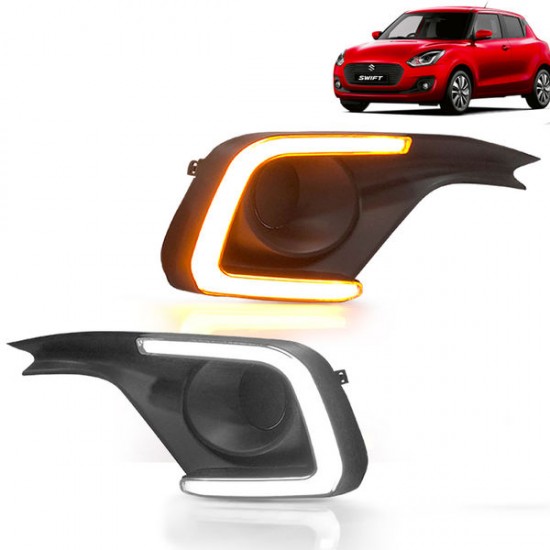  Maruti Suzuki Swift DRL Led Lights With Indicator (2018-Onwards)