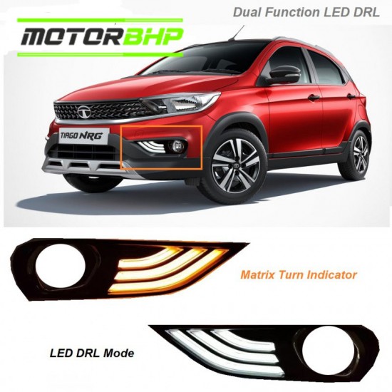  Tata Tiago 2020 Facelift Front LED DRL  with Matrix Turn Signal Indicator