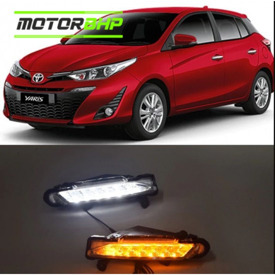 Toyota Yaris Front LED DRL Light 
