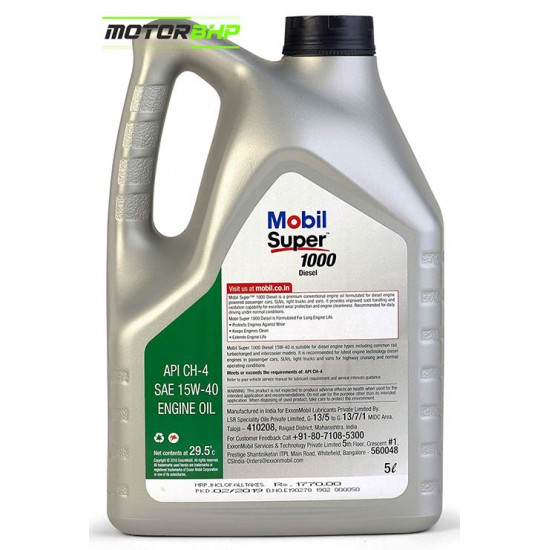 Mobil Super 1000 Diesel 15W-40 Multigrade Engine Oil (5L) Mobil Super 1000 Diesel 15W-40 Multigrade Engine Oil (5L)