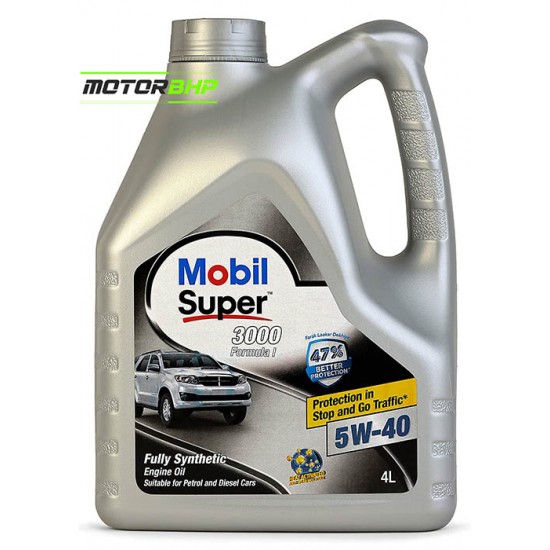 Mobil Super Fully Synthetic Petrol/Diesel Engine Oil (4 L)