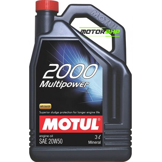2000 MultiPower 20 W 50 API SL Engine Oil for Cars (3 L)