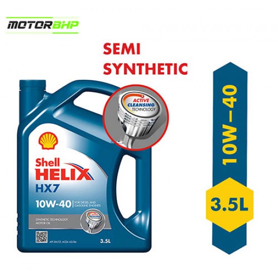 Shell Helix Semi Synthetic Engine Oil for Petrol, Diesel & CNG Cars (3.5 L)