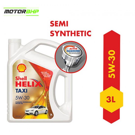 Shell Helix Taxi Synthetic Technology Engine Oil for Petrol, Diesel & CNG Cars (3 L)