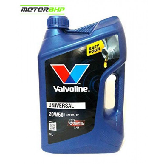 Valvoline Universal 20W 50 Engine Oil for Petrol Cars - 3 litres Valvoline Universal 20W 50 Engine Oil for Petrol Cars - 3 litres
