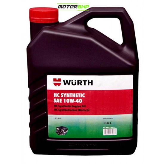 Wuerth 10W-40 Semi Synthetic Engine Oil (3.5 L)