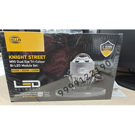 Hella Knight Street M90 Dual Eye 3" Fog Projector TRI-Colour BI-LED