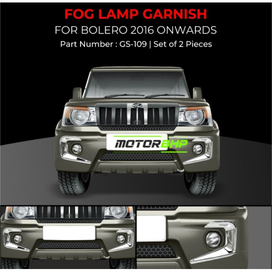 Mahindra Bolero Fog Lamp Garnish (2016 Onwards)