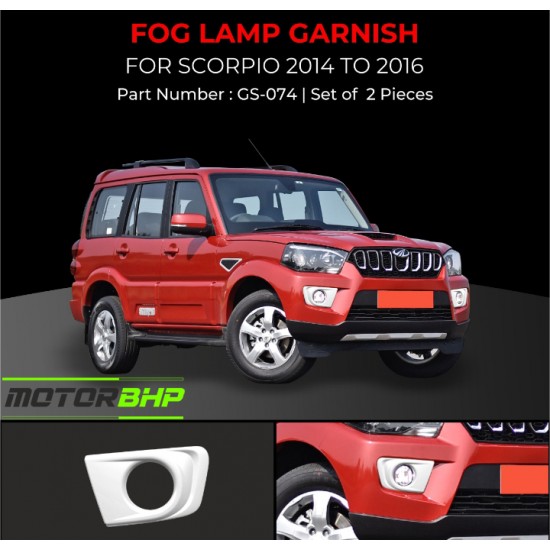 Mahindra Scorpio Fog Lamp Garnish (2014-2016)