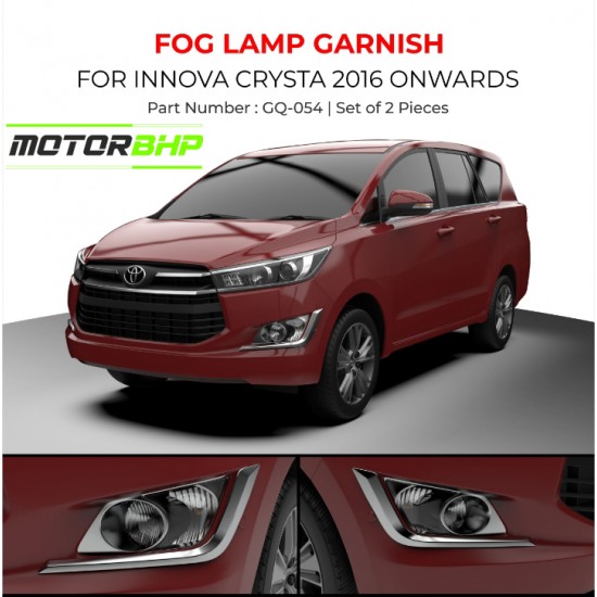 Toyota Innova Crysta Fog Lamp Chrome Garnish (2016-Onawrds)