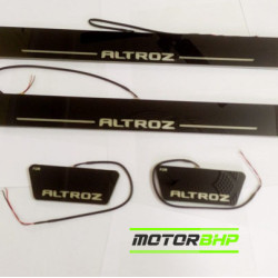 Tata Altroz LED Door Foot Step Sill Plate Mirror Finish Black Glossy Tata Altroz LED Door Foot Step Sill Plate Mirror Finish Black Glossy
