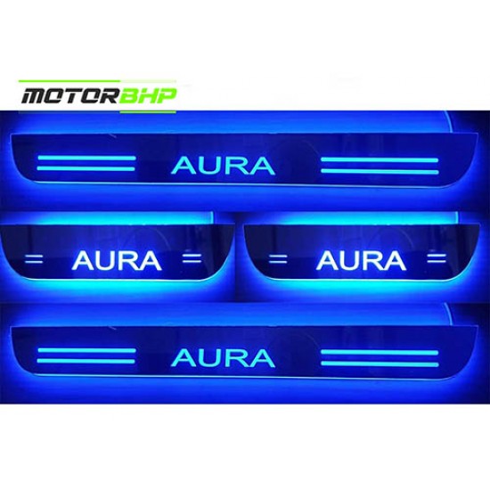  Hyundai Aura LED Door Foot Step Sill Plate