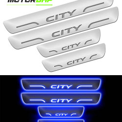 Honda City LED Door Foot Step Sill Plate  Honda City LED Door Foot Step Sill Plate