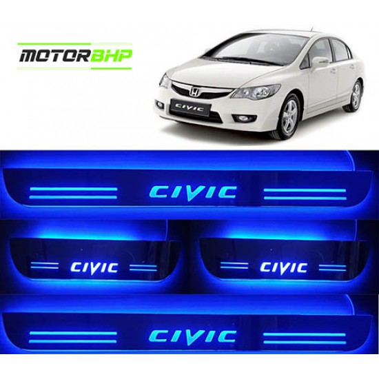  Honda Civic LED Door Foot Step Sill Plate