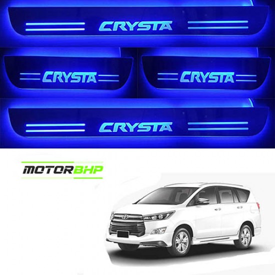 Toyota Innova Crysta LED Door Foot Step Sill Plate