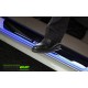  Honda City LED Door Foot Step Sill Plate Mirror Finish Black Glossy