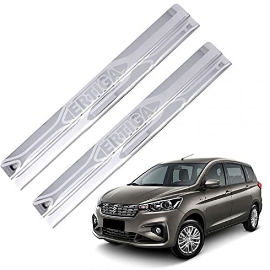 Galio Maruti Suzuki Ertiga Stainless Steel Scuff Door Foot Plate Sill Plate (2018-Onwards)