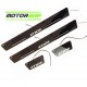 Toyota Etios LED Door Foot Step Sill Plate Mirror Finish Black Glossy