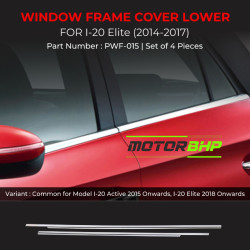 Hyundai i20 Elite Chrome Lower Window Garnish (2014-2017) Hyundai i20 Elite Chrome Lower Window Garnish (2014-2017)