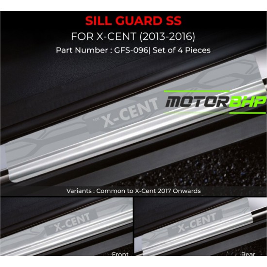 Hyundai Xcent Stainless Steel Sill Guard Foot Step (2013-2016)