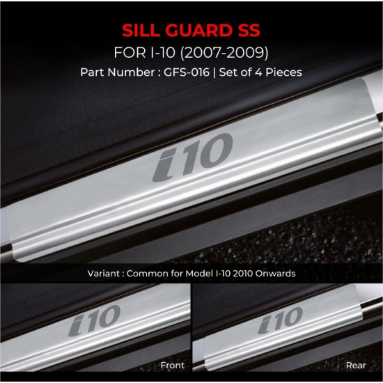 Hyundai i10 Stainless Steel Sill Guard Foot Step (2007-2009)