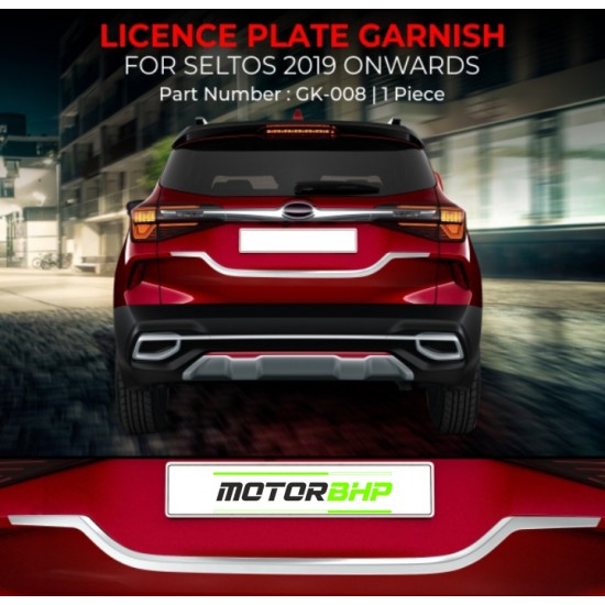 Kia Seltos Licence Plate Garnish (2019-Onwards)