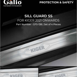 Galio Renault Kiger Stainless Steel Sill Guard Foot Step (2021-Onwards) Galio Renault Kiger Stainless Steel Sill Guard Foot Step (2021-Onwards)