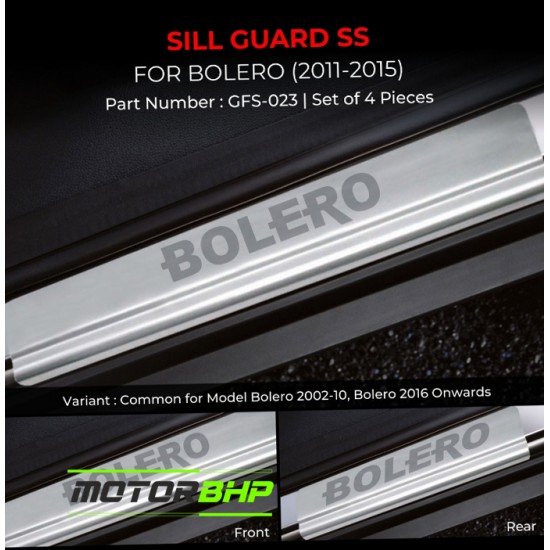 Mahindra Bolero Stainless Steel Sill Guard Foot Step (2011-2015)
