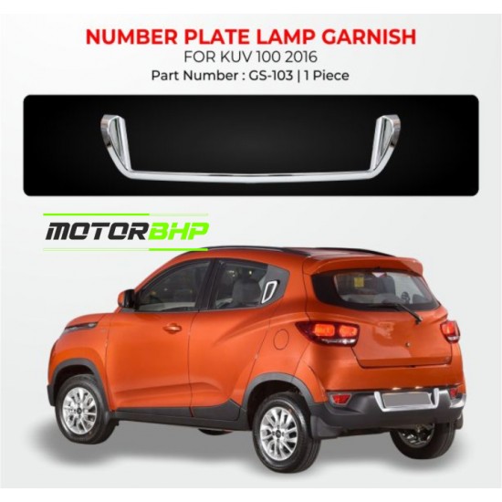 Mahindra KUV100 Number Plate Lamp Garnish (2016-Onwards)