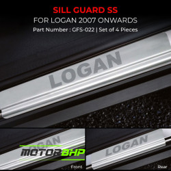 Mahindra Logan Stainless Steel Sill Guard Foot Step (2007 Onwards) Mahindra Logan Stainless Steel Sill Guard Foot Step (2007 Onwards)