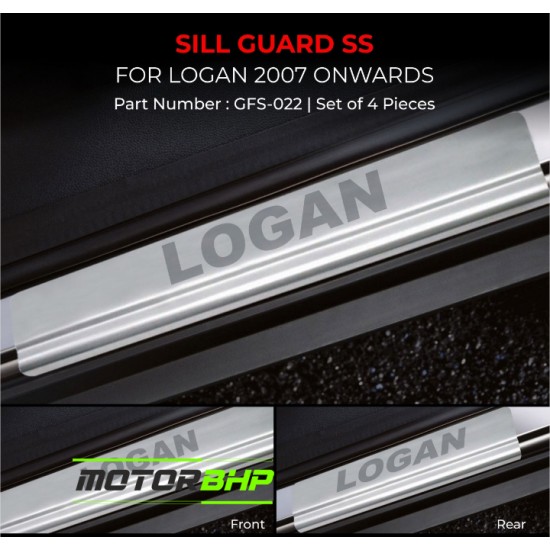 Mahindra Logan Stainless Steel Sill Guard Foot Step (2007 Onwards)