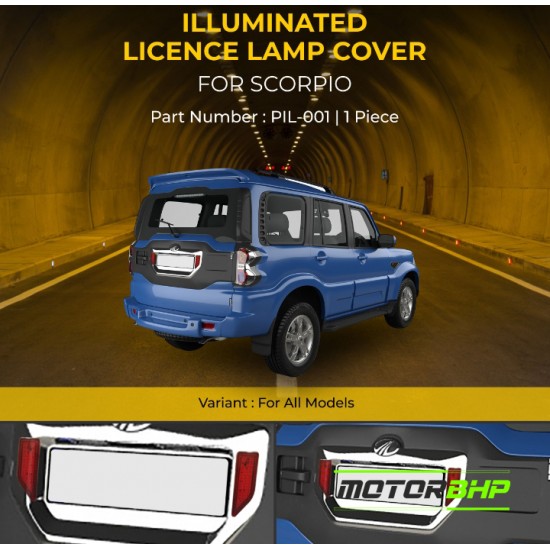 Mahindra Scorpio Illuminated Licence Plate