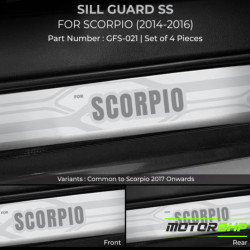 Mahindra Scorpio Stainless Steel Sill Guard Foot Step (2014-2016) Mahindra Scorpio Stainless Steel Sill Guard Foot Step (2014-2016)
