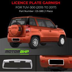 Mahindra TUV300 Licence Plate Garnish (2015-2017) Mahindra TUV300 Licence Plate Garnish (2015-2017)