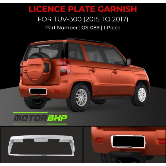 Mahindra TUV300 Licence Plate Garnish (2015-2017)